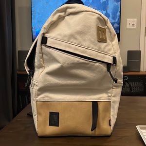 Topo Designs Daypack in Natural/Khaki Leather - Like New